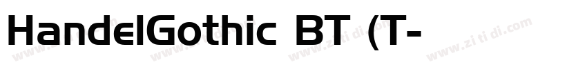 HandelGothic BT 常规(T字体转换